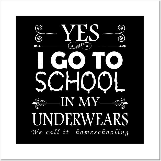 Homeschooling Funny Quote Wall Art by Imutobi